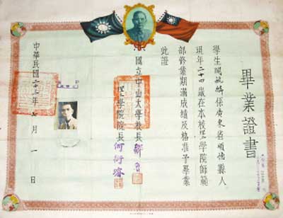 中山大学毕业证(中山大学毕业证封皮)